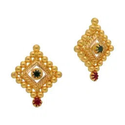 Malabar Gold and Diamonds 22k (916) Yellow Gold Earrings for Women-picture-36