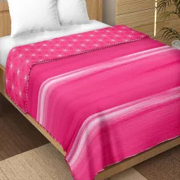 Bella Casa Breeze Collection Pink 150 GSM Double Reversible Dohar image 2