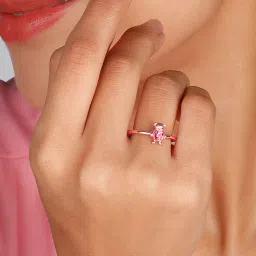 GIVA 92.5 Sterling Silver Cuddly Teddy Bear Ring for Women image 2