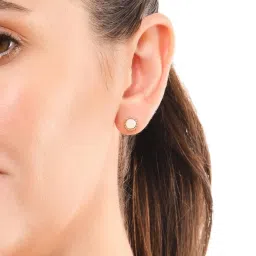 Accessorize London Golden Stud Earrings - Set of 3 image 2