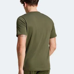 Adidas Green Regular Fit Printed Sports T-Shirt image 2