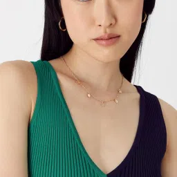 Accessorize London Heart Station Golden Casual Necklace image 2