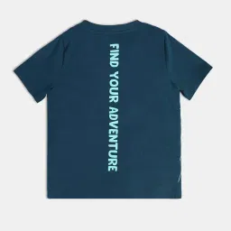 MINIKLUB Boys Blue Printed T-Shirt image 2