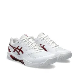 Asics Men's GEL-Dedicate 8 White Tennis Shoes image 2