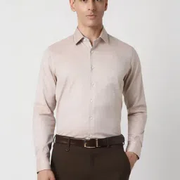 Van Heusen Pink Cotton Slim Fit Printed Shirt-image-40