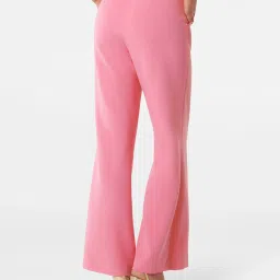Forever New Pink Regular Fit High Rise Trousers image 2