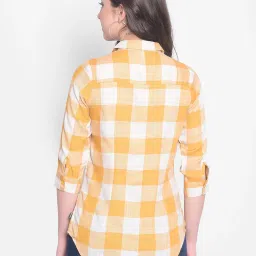 Crimsoune Club Yellow & White Checks Shirt image 2