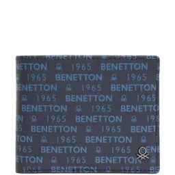 United Colors of Benetton Berkner Navy Leather Bi-Fold Wallet For Men-picture-40