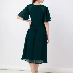 Zink London Teal Embellished Midi Dress image 2