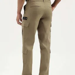 United Colors Of Benetton Brown Straight Fit Cargos image 2