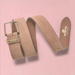 Woodland Tan Suede Casual Belt for Men image 2