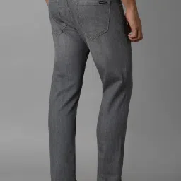 Louis Philippe Grey Cotton Regular Fit Jeans image 2
