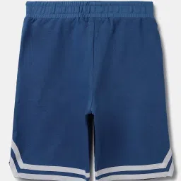 United Colors of Benetton Kids Navy Cotton Printed Shorts image 2