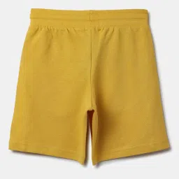 United Colors of Benetton Kids Yellow Cotton Printed Shorts image 2