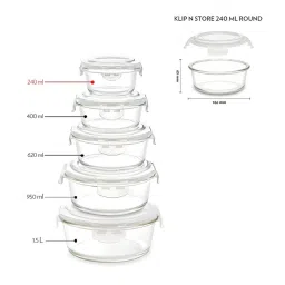 Borosil Transparent Glass Storage Container image 2