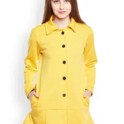 Belle Fille Yellow Regular Fit Coat-picture-12