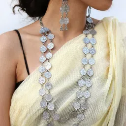 Teejh Ethnic Banjari Coin Layered Necklace Set for Women image 2