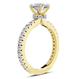 Sparkles Lab Grown Diamond 14k (585) Yellow Gold Ring for Women image 2