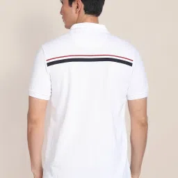 U.S. Polo Assn. White Slim Fit Cotton Polo T-Shirt image 2