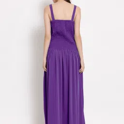 PATRORNA Purple Regular Fit Tulip Gown image 2
