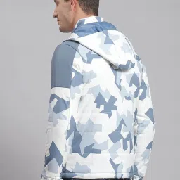 Monte Carlo White Regular Fit Printed Quilted Jacket image 2