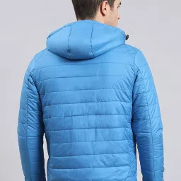 Monte Carlo Blue Regular Fit Quilted Reversible Jacket image 2
