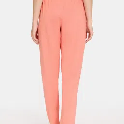 Rosaline by Zivame Purple & Coral Printed Pyjamas - Pack of 2 image 2