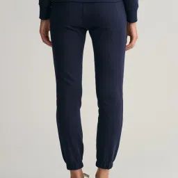 GANT Blue Cotton Regular Fit Mid Rise Joggers image 2