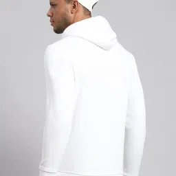 Rock.it White Regular Fit Printed Hooded Sweatshirt image 2