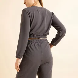 Sweet Dreams Dark Grey Top With Shorts image 2