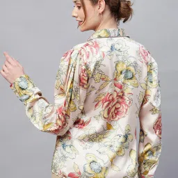 Marie Claire Multicolor Floral Print Shirt image 2