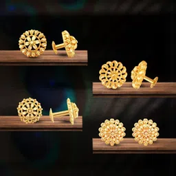 VIVASTRI Women Gold-Plated Alloy Earrings image 1