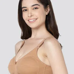 Kalyani Anaya Women Pack of 3 Full Coverage Non Padded Non-Wired Cotton Minimizer Bra image 2