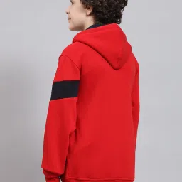 Monte Carlo Kids Red Printed Full Sleeves Sweatshirt image 2