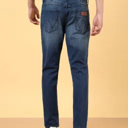 Wrangler Mid Blue Straight Fit Jeans image 2