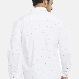 Urban Ranger by Pantaloons White Cotton Slim Fit Printed Shirt image 2