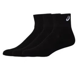 Asics Easy Quarter Black Unisex Socks - Pack of 3 image 2