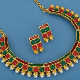 MEMOIR Gold plated Necklace Set-image-25