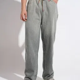 SHOWOFFFF Blue Denim Solid Straight Fit Jeans-picture-28