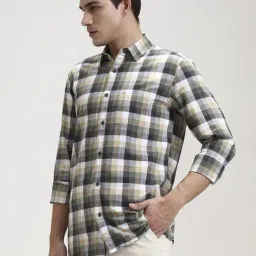 JadeBlue Multicolor Cotton Slim Fit Checked Shirt image 3