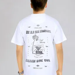 Lee BEACH DAY OUT White Comfort Fit Print T-Shirts image 2