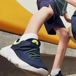 DECATHLON Boys Navy Blue Lightweight Rip-Tab And Elasticated Playful Fast Running Shoes-picture-29