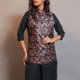 KALINI Printed Nehru Jacket-picture-37