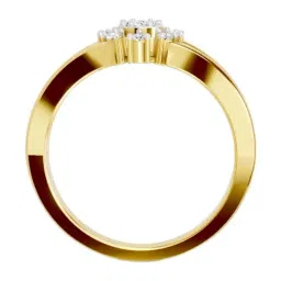 Sparkles Lab Grown Diamond 14k (585) Yellow Gold Ring for Women image 2