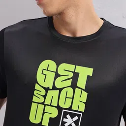 HRX by Hrithik Roshan Men Typography Printed Rapid-Dry Running T-shirt image 3