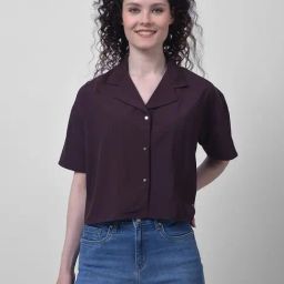 NUMERO UNO Wine Blended Solid Shirt-picture-6