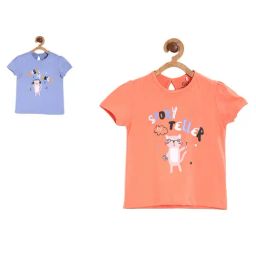 MINIKLUB Girls Blue & Orange Printed Top (Pack Of 2)-picture-20