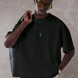 HASTEN Men Printed Drop-Shoulder Sleeves T-shirt-picture-25