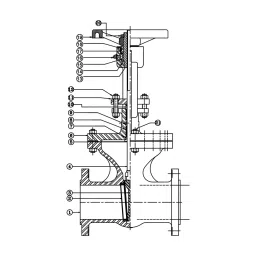 Leader 1 Inch, 25 mm Cast Carbon Steel Wheel Operated Gate Valve CCS 001 image 2