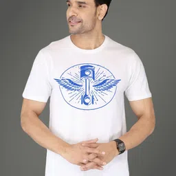 NOBLE HUSTLE Graphic Printed Round Neck Short Sleeves Pure Cotton T-shirt-picture-24